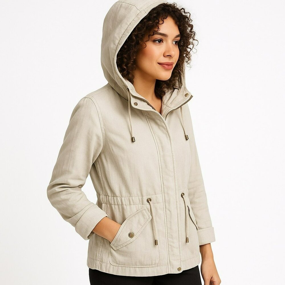 Tommy Bahama Relax Linen Hooded Jacket S/P
